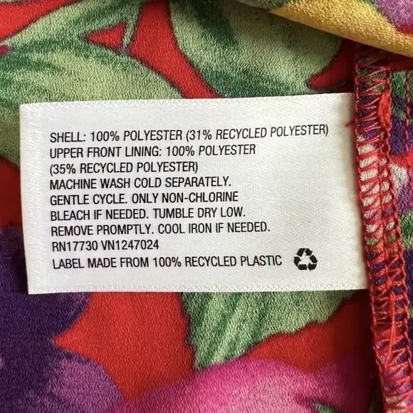 RIXO x Target Red Floral Open Back Cascade Ruffle Long Sleeve Midi Dress - Picture 7 of 7